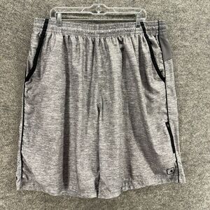 AND1 Activewear Shorts Men 3XL Gray Athletic High Rise Pockets Elastic Waist